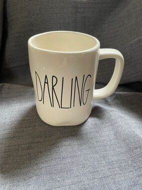 Rae Dunn White 'DARLING' Ceramic Coffee Mug